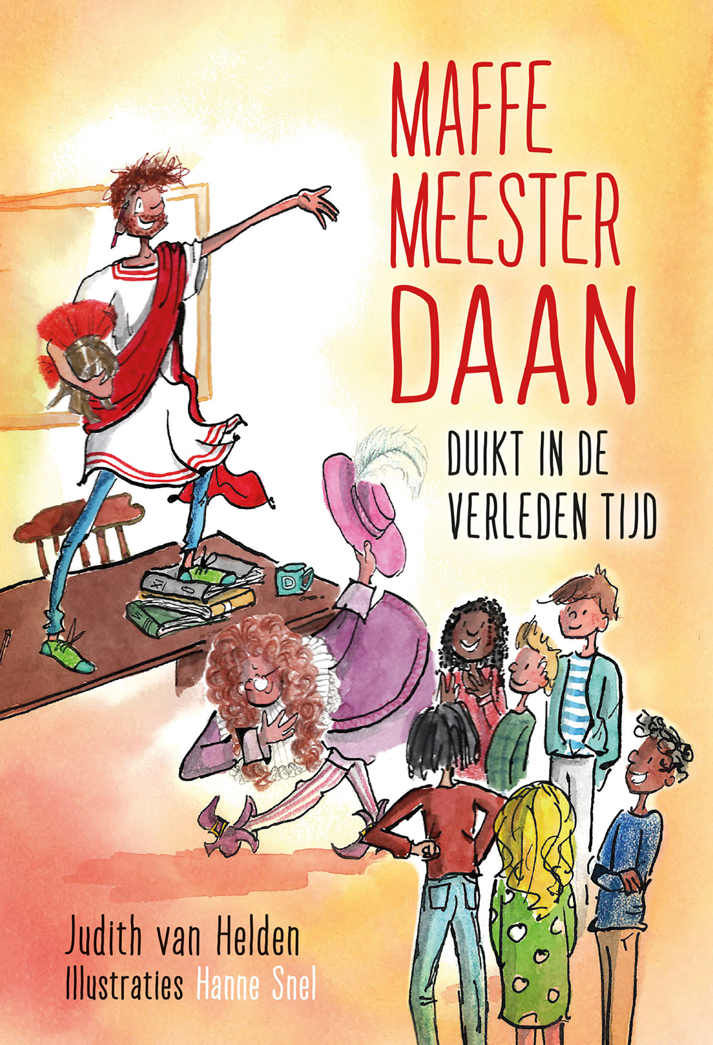 Omslag van Maffe meester Daan duikt in de verleden tijd