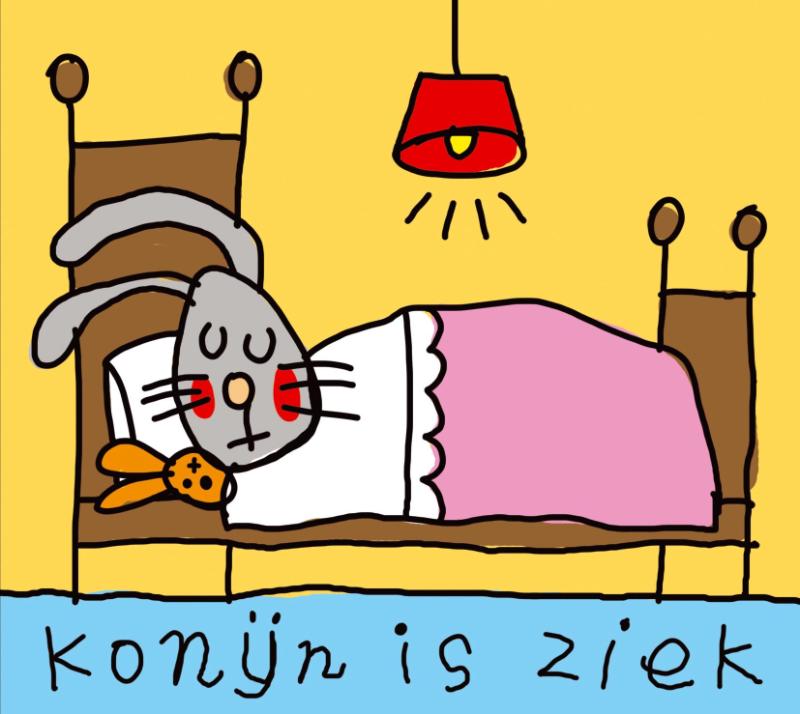 Omslag van Konijn is ziek