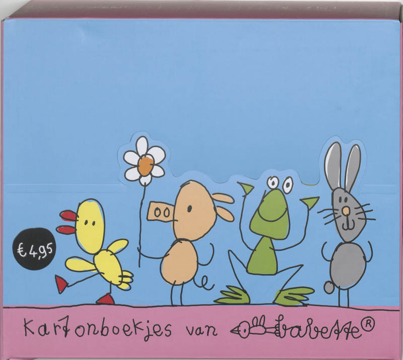 Omslag van Display Babette kartonboekjes 5x4 ex Kikker-Eent-Knijn-Farke