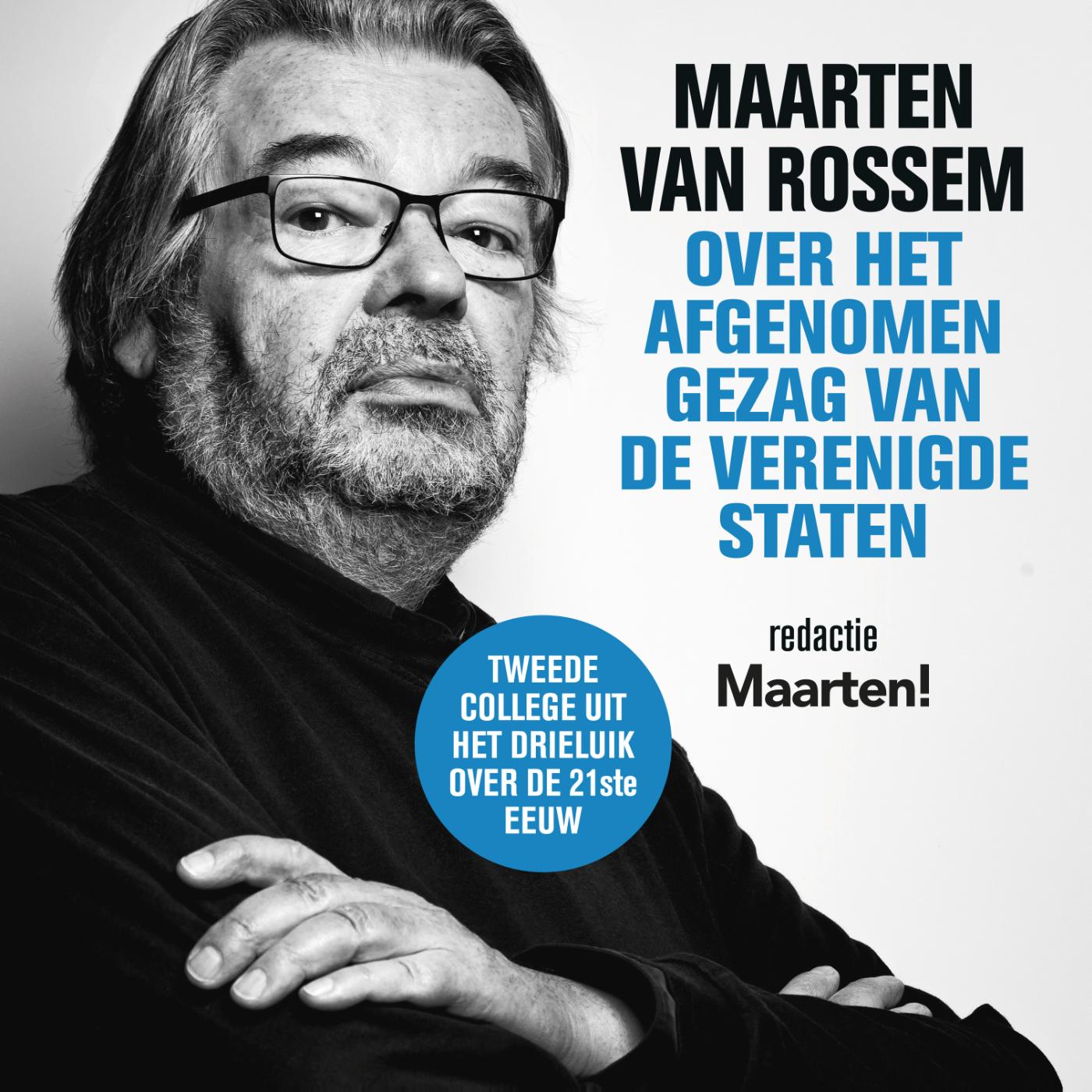 Omslag van Maarten van Rossem over het afgenomen gezag van de Verenigde Staten