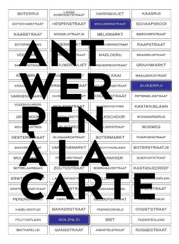 Omslag van Antwerpen à la carte