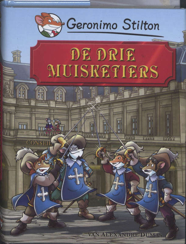 Omslag van De drie muisketiers