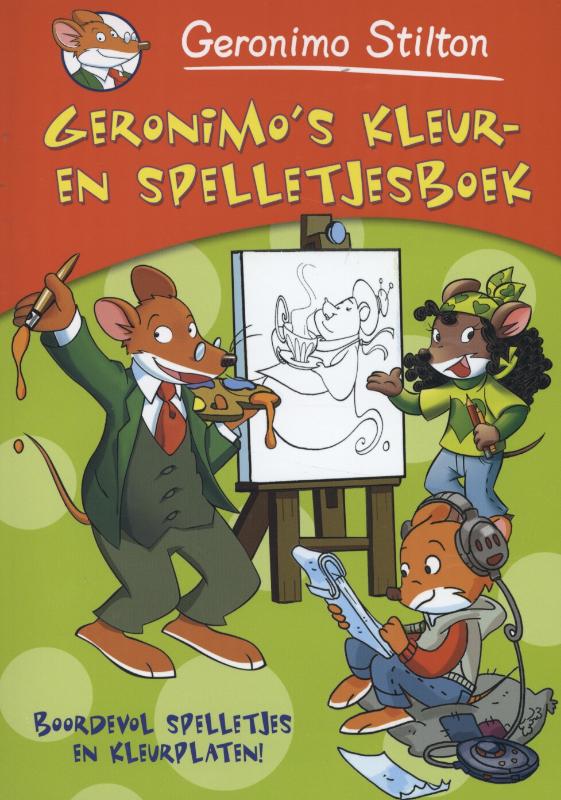 Omslag van Geronimo's kleur- en spelletjesboek