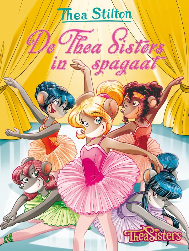 Omslag van De Thea Sisters in spagaat