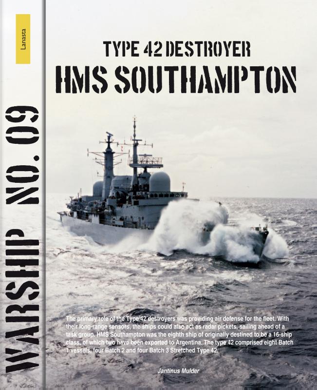Omslag van Type 42 destroyer Southampton