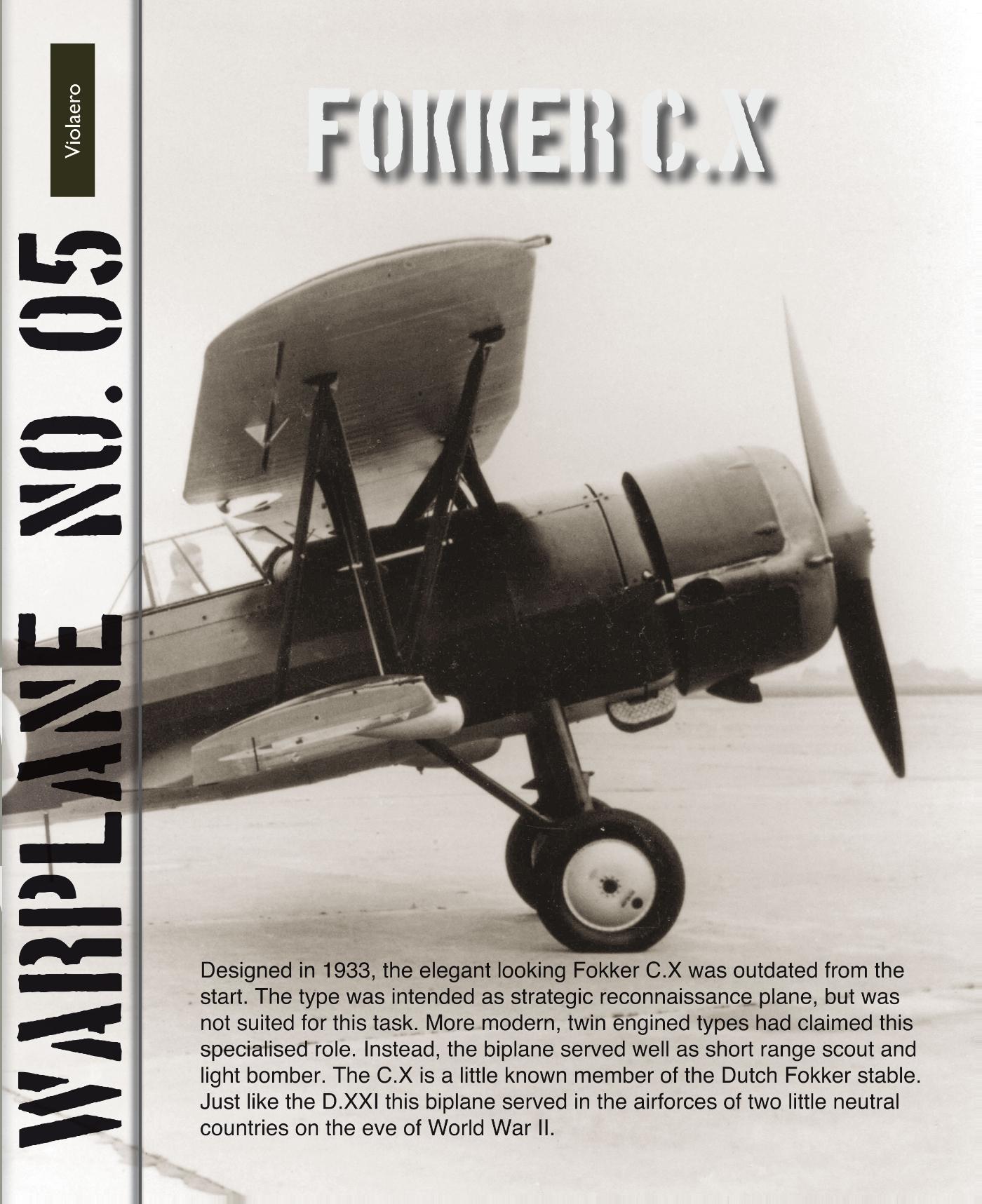 Omslag van Fokker C.X