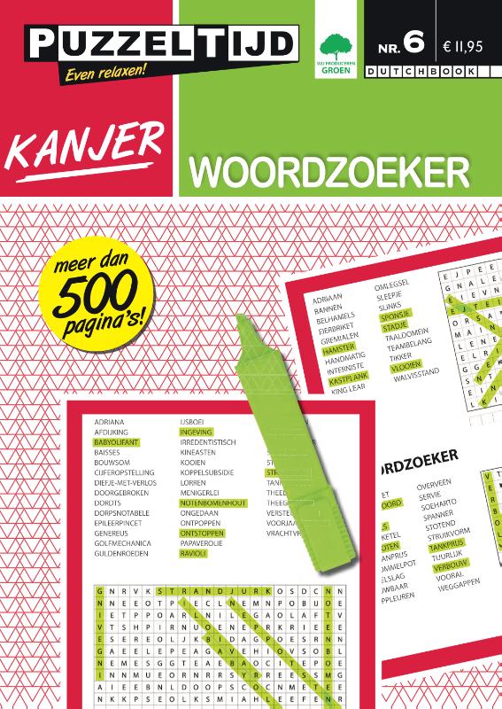 Omslag van Kanjer woordzoeker 6