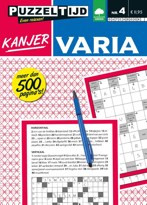 Omslag van Kanjer Varia Puzzeltijd