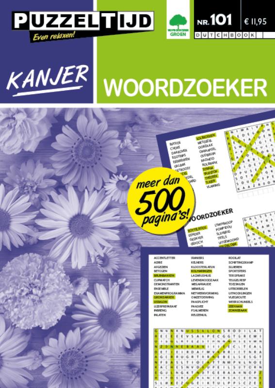 Omslag van Woordzoeker Kanjer Puzzeltijd