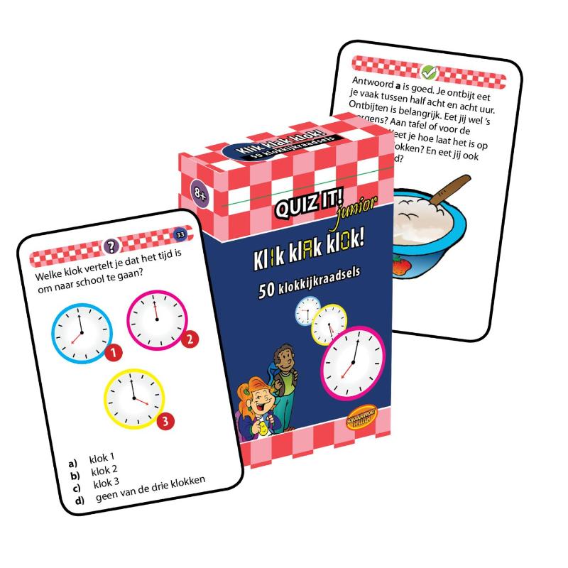 Omslag van Quiz it junior Klik klak klok