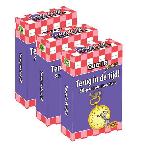 Omslag van QUIZ IT junior - Terug in de tijd, 3ex. - QT143