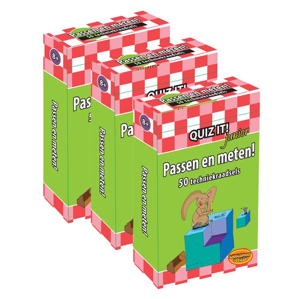 Omslag van QUIZ IT junior - Passen en meten, 3ex. - QT173