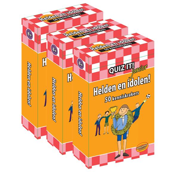 Omslag van QUIZ IT junior - Helden en idolen, 3ex. - QT183