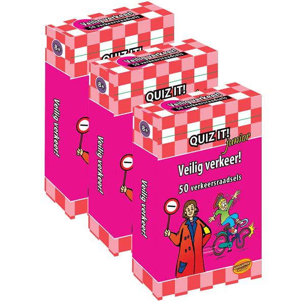 Omslag van QUIZ IT junior - Veilig verkeer, 3ex. - QT823
