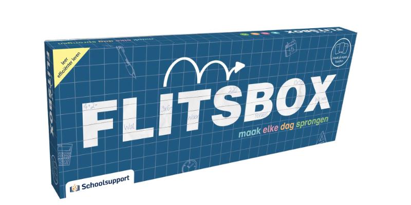 Omslag van FlitsBox (set beschrijfbare kaarten en uitwisbare stift blauw)