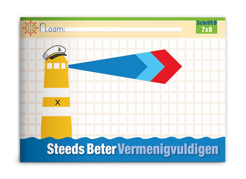 Omslag van Steeds beter vermenigvuldigen - bouwsteen 7x8