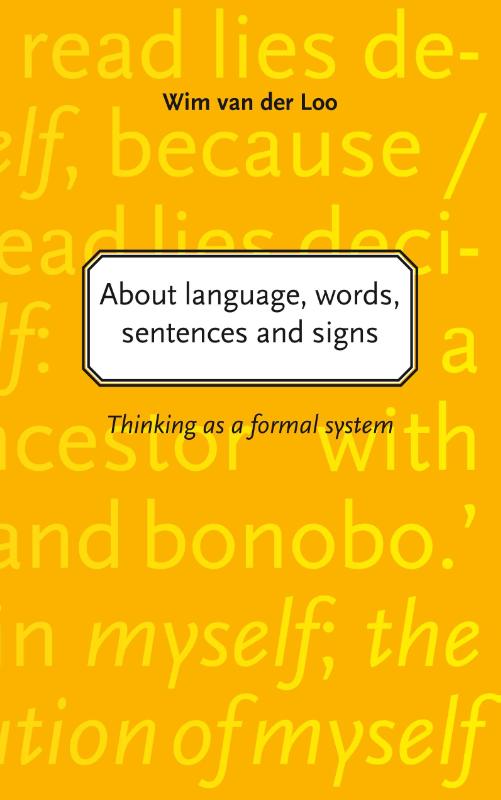 Omslag van About language, words, sentences and signs