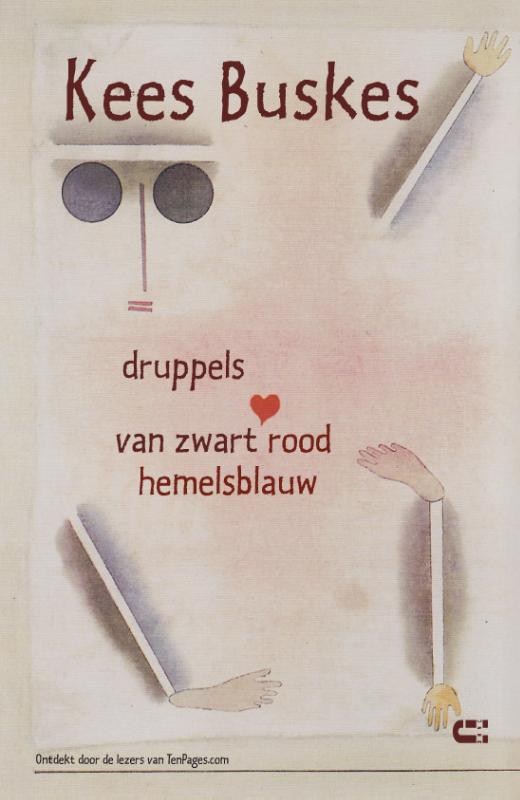 Omslag van Druppels van zwart rood hemelsblauw