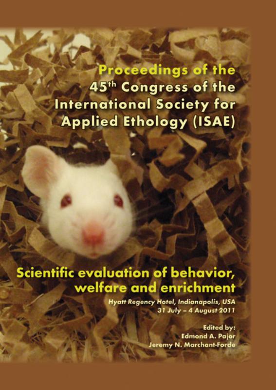 Omslag van Scientific evaluation of behavior, welfare and enrichment