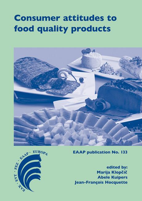 Omslag van Consumer attitudes to food quality products