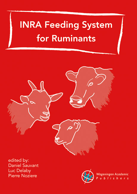Omslag van INRA feeding system for ruminants