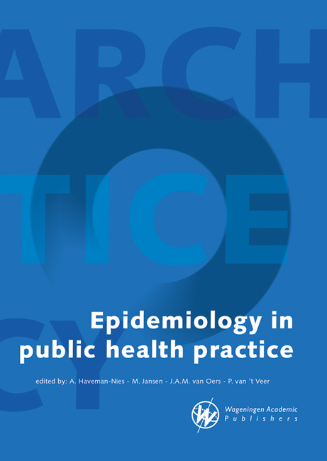 Omslag van Epidemiology in public health practice