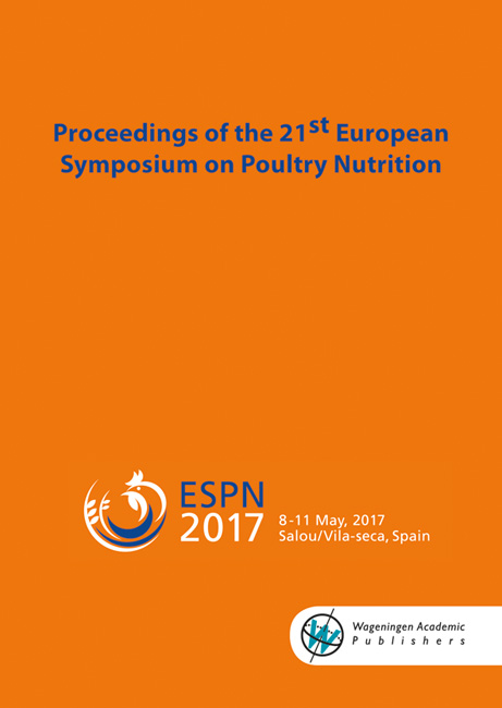 Omslag van Proceedings of the 21st European symposium on poultry nutrition