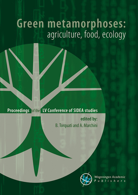 Omslag van Green metamorphoses: agriculture, food, ecology