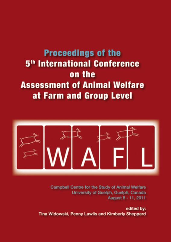 Omslag van Proceedings of the 5th International Conference on the Assessment of Animal Welfare at the Farm and Group Level