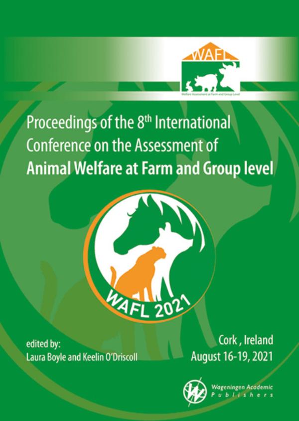 Omslag van Proceedings of the 8th International Conference on the Assessment of Animal Welfare at the Farm and Group Level