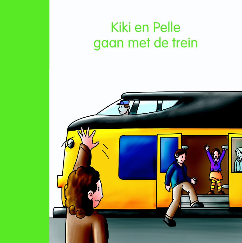 Omslag van Kiki en Pelle gaan met de trein