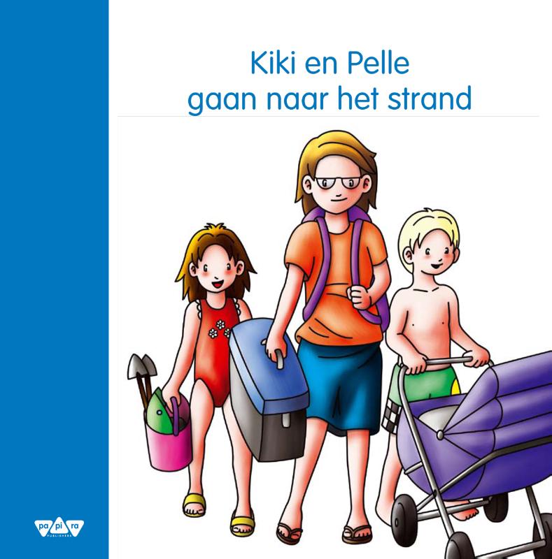 Omslag van Kiki en Pelle gaan naar het strand