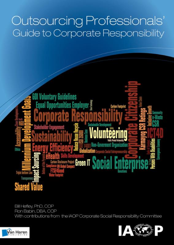 Omslag van Outsourcing professionals' guide to corporate responsibility