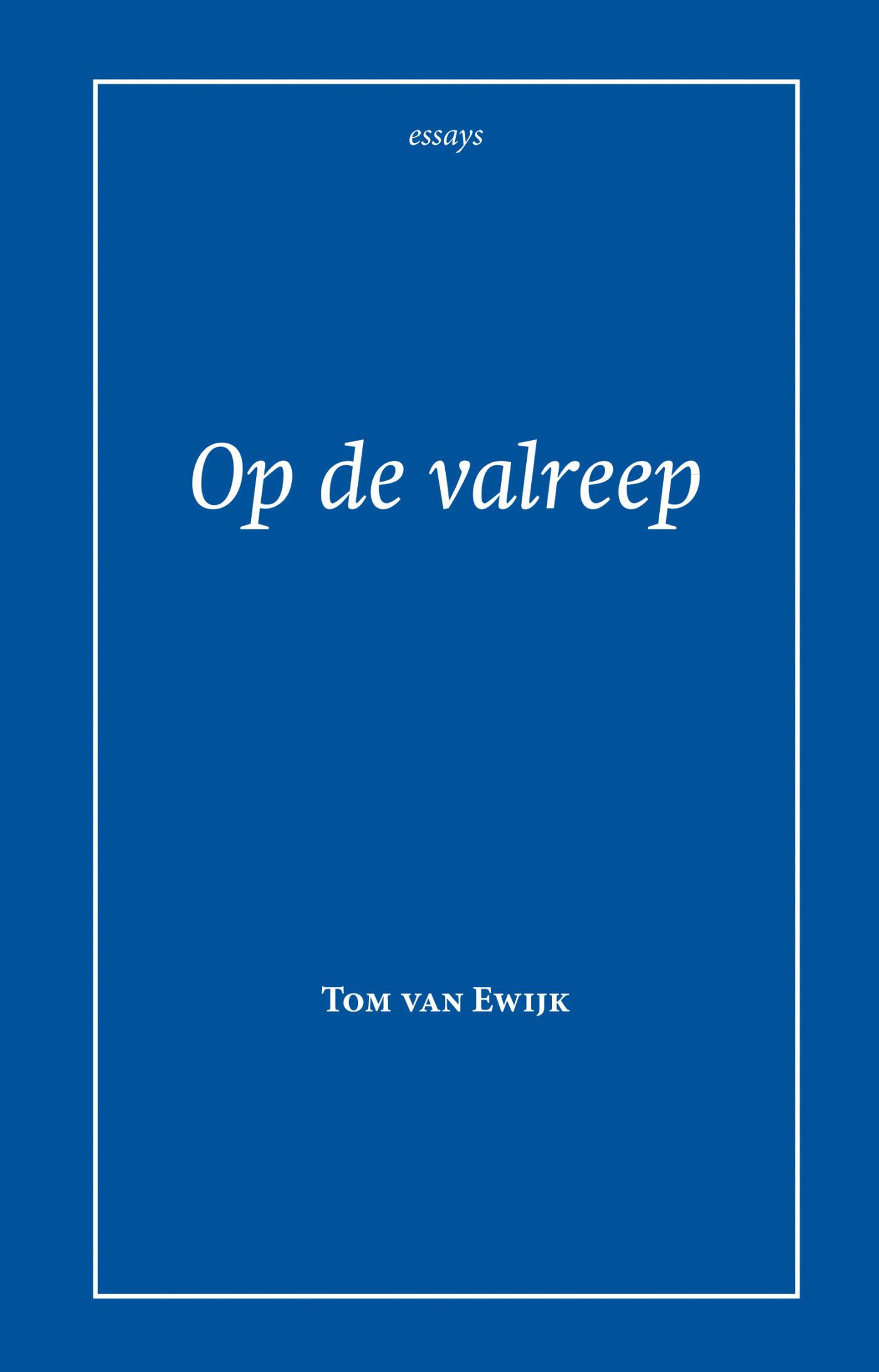 Omslag van Op de valreep
