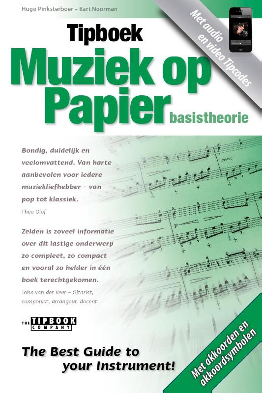Omslag van Muziek op papier