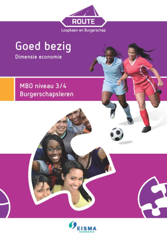 Omslag van Goed bezig dimensie economie MBO niveau 3/4 Burgerschapsleren