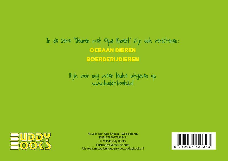 Omslag van Kleuren met Opa Knoest - Wilde dieren - 5 ex.