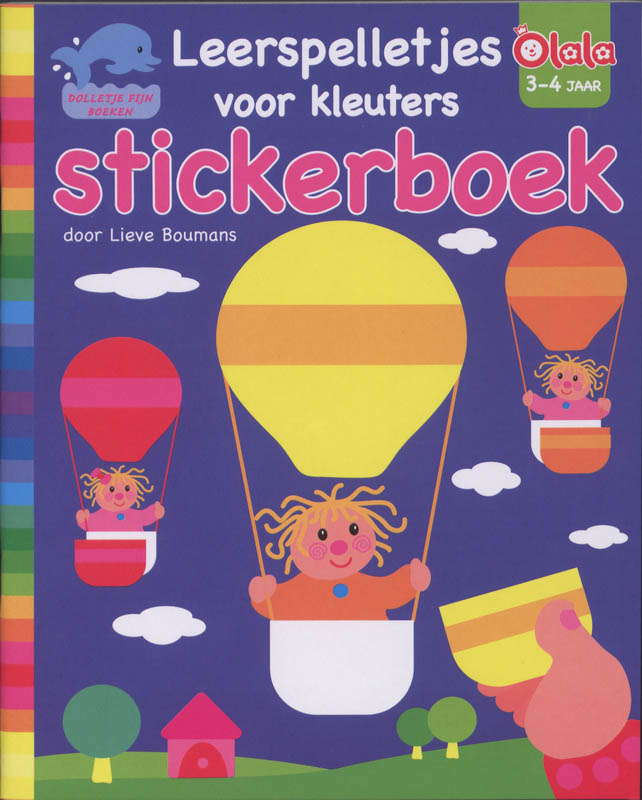 Omslag van Leerspelletjes kleuters stickerboek