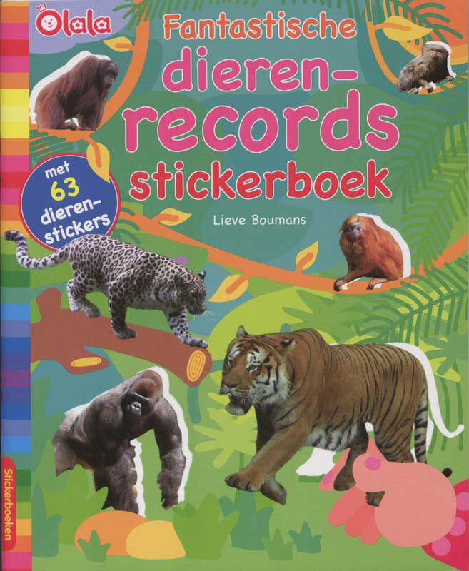 Omslag van Fantastische dierenrecords stickerboek
