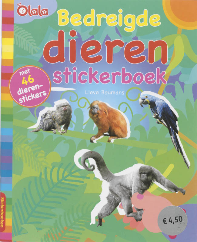 Omslag van Bedreigde dieren stickerboek
