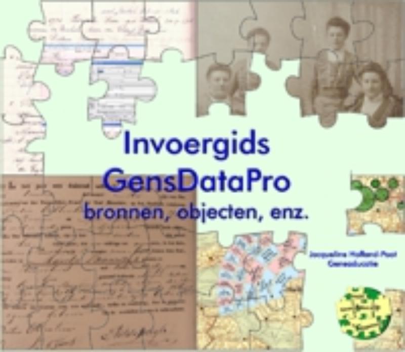 Omslag van Invoergids gensDataPro, bronnen, objecten, enz.