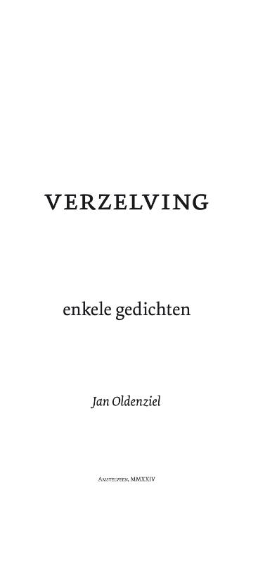 Omslag van verzelving