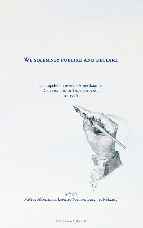 Omslag van We solemnly publish and declare