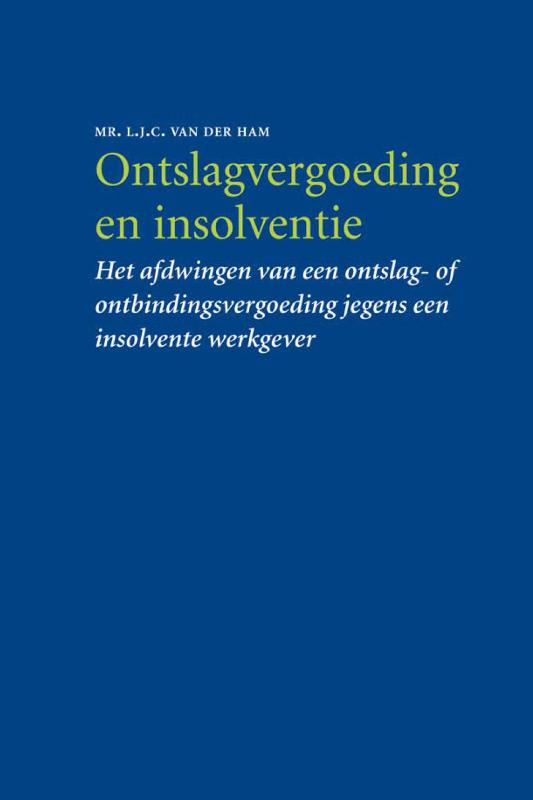 Omslag van Ontslagvergoeding en insolventie