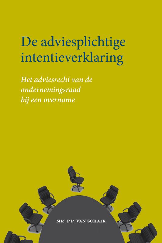 Omslag van De adviesplichtige intentieverklaring