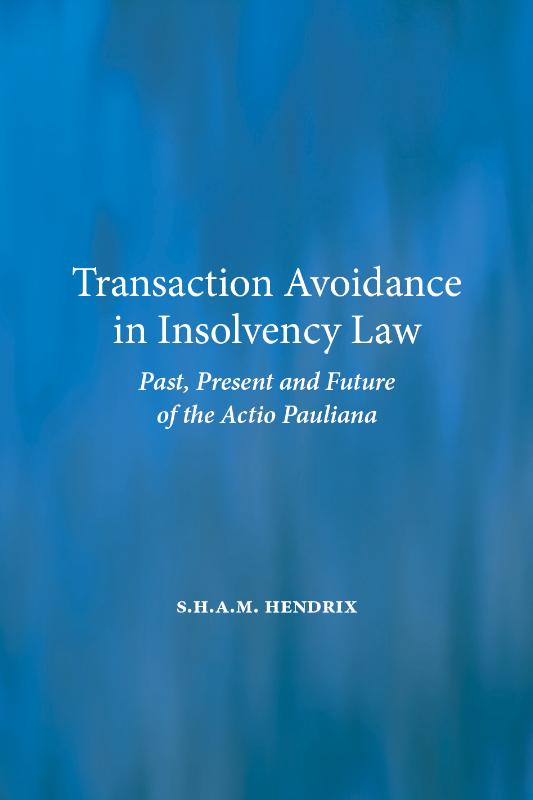 Omslag van Transaction Avoidance in Insolvency Law