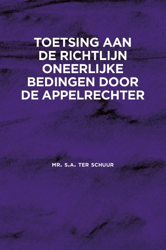 Omslag van Toetsing aan de Richtlijn oneerlijke bedingen door de appelrechter