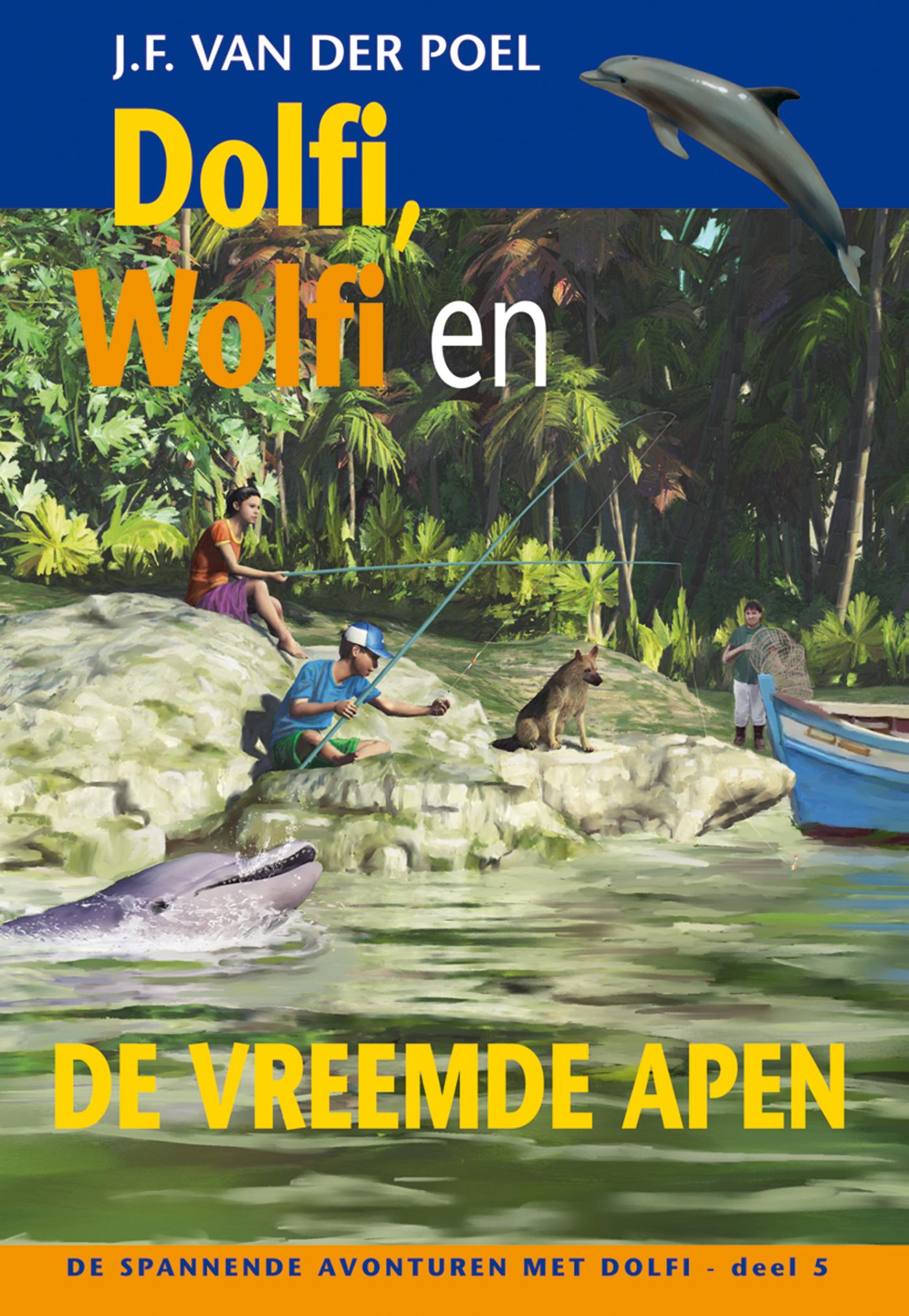 Omslag van Dolfi wolfi en de vreemde apen