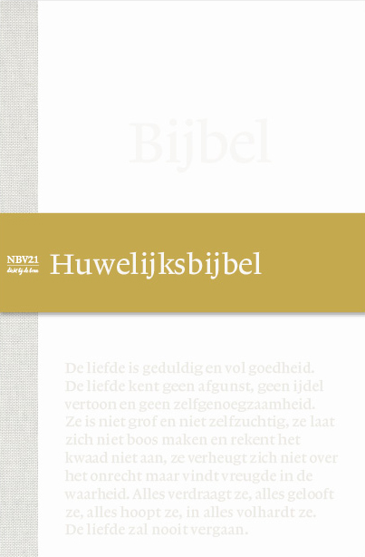 Omslag van Bijbel NBV21 Huwelijksbijbel