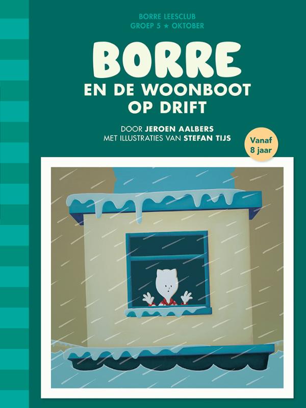 Omslag van Borre en de woonboot op drift